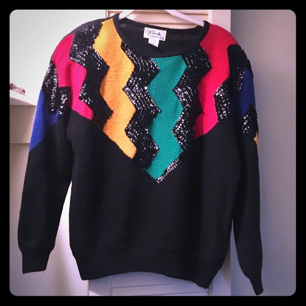 Vintage Beaded Sweater ❄️